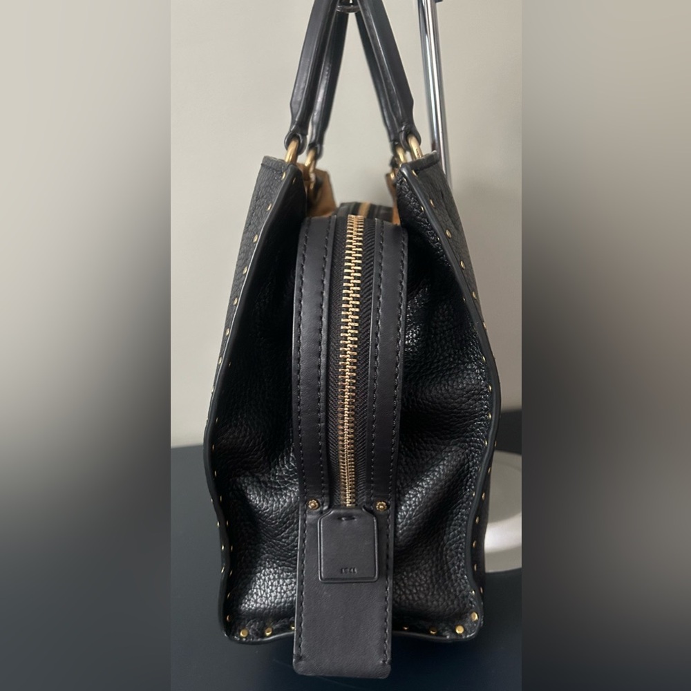 COACH ROGUE 30 RIVETS/TEA ROSE EUC - Picture 5 of 14